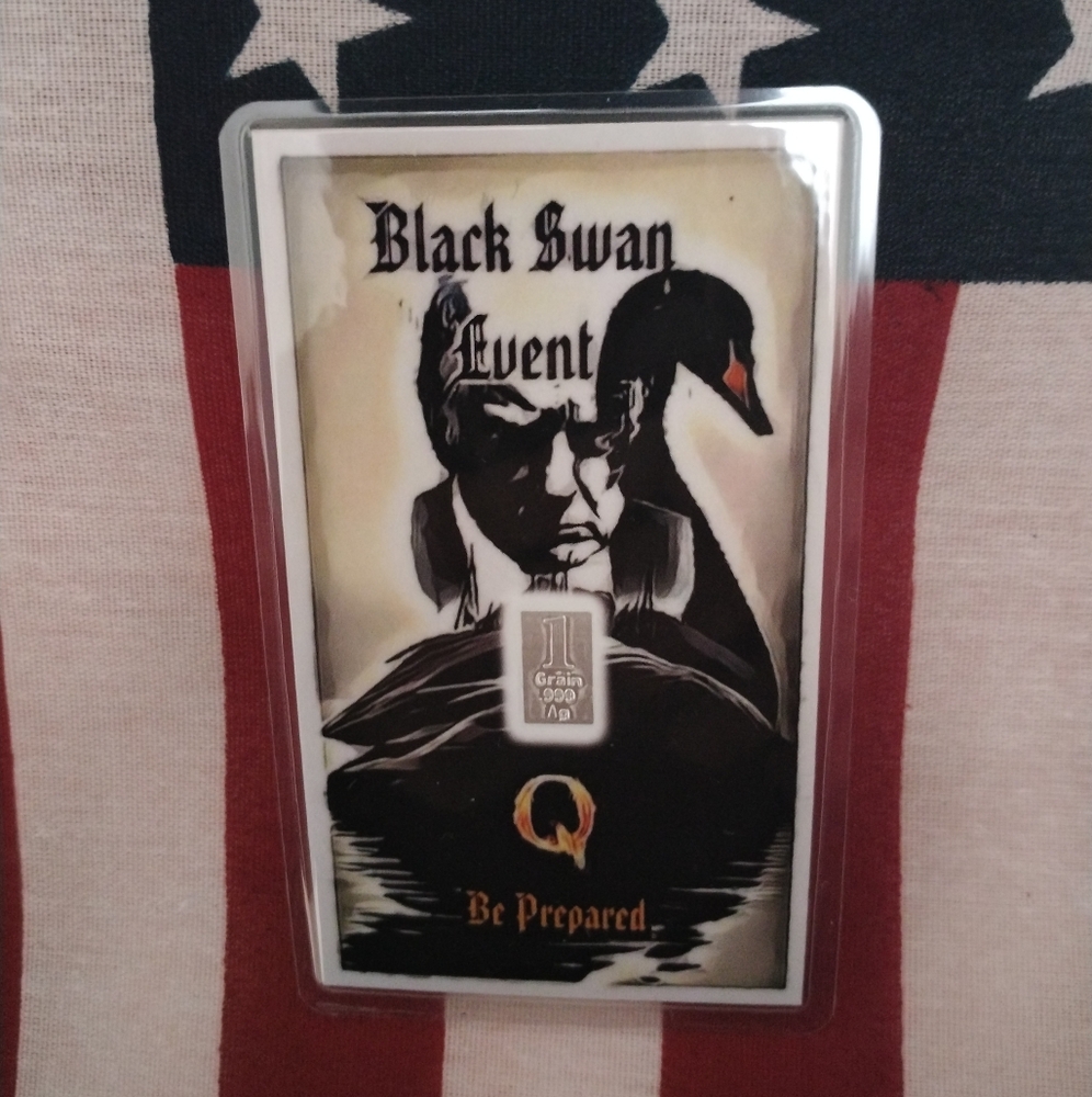 3x President Donald Trump Mugshot Black Swan Event Q silver bar collector cards